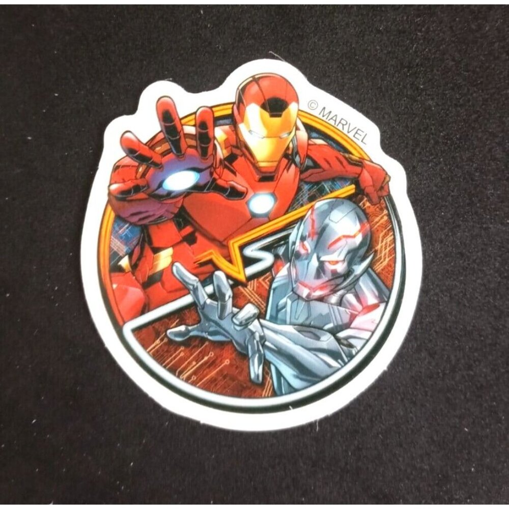 10/$10 Marvel Super Heroes Iron Man Vs Ultron Sticker 2.25" (Z)